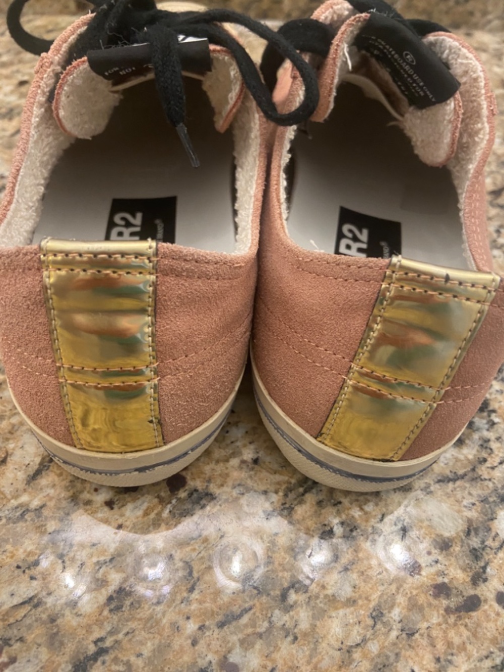 Authentic Suede Distressed Accents Low Top Sneakers Sz IT40 US 9 , 9.5 VStar2 - Picture 6 of 12